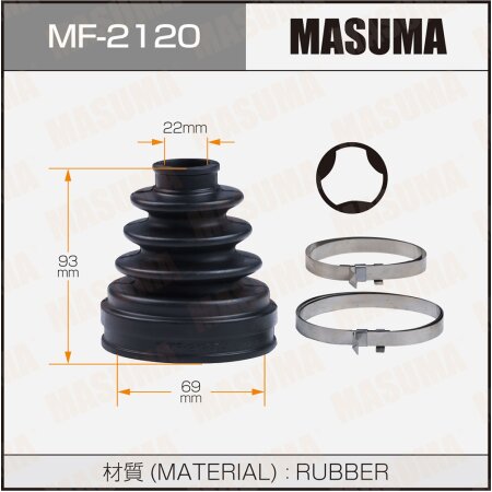 CV Joint boot Masuma (rubber), MF-2120