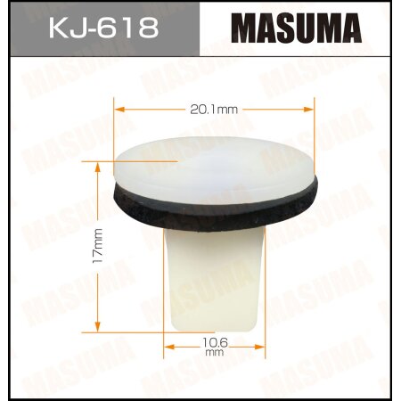 Retainer clip Masuma plastic, KJ-618