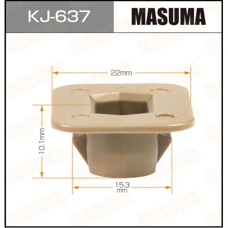 Retainer clip Masuma plastic, KJ-637