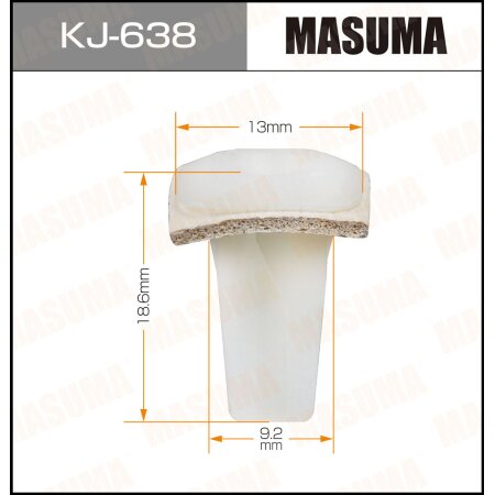 Retainer clip Masuma plastic, KJ-638