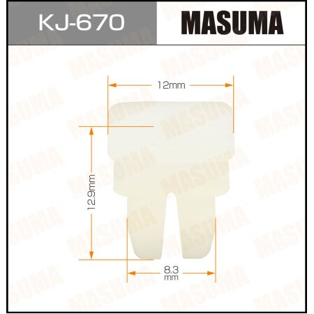 Retainer clip Masuma plastic, KJ-670