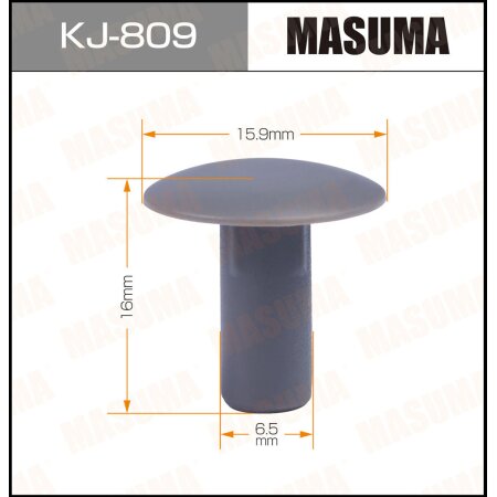 Retainer clip Masuma plastic, KJ-809