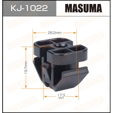Retainer clip Masuma plastic, KJ-1022