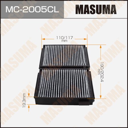 Cabin air filter Masuma charcoal, MC-2005CL