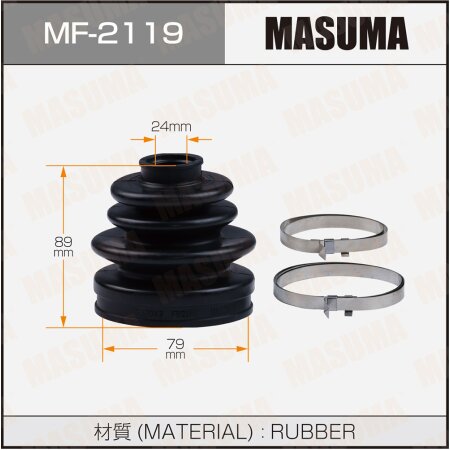 CV Joint boot Masuma (rubber), MF-2119