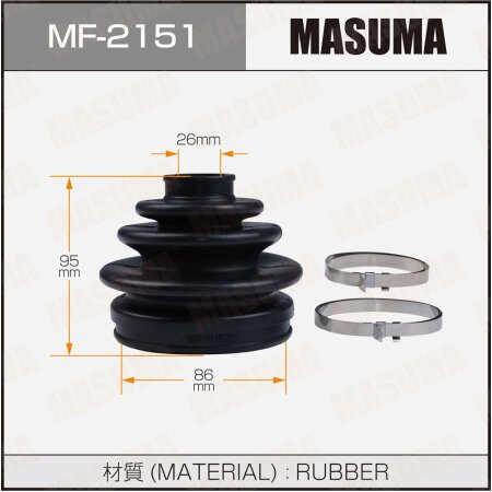 CV Joint boot Masuma (rubber), MF-2151