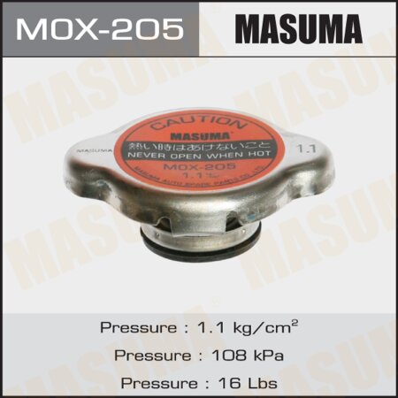 Radiator cap Masuma 1.1 kg/cm2, MOX-205