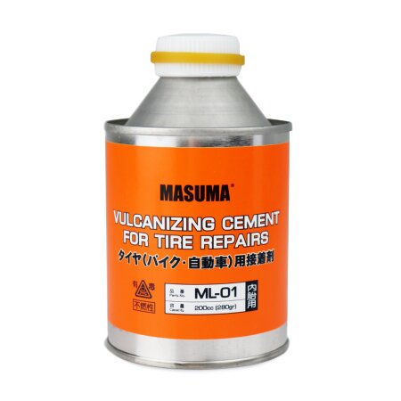 Self-vulcanizing cement Masuma for cold tyre patch repair, brush included, ML-01