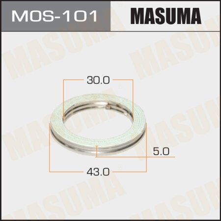 Exhaust pipe gasket Masuma 30х43 (set of 20pcs), MOS-101