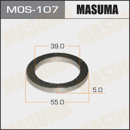 Exhaust pipe gasket Masuma 39х55 (set of 20pcs), MOS-107