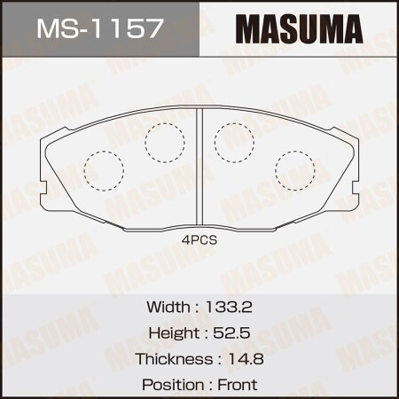 Brake pads Masuma, MS-1157