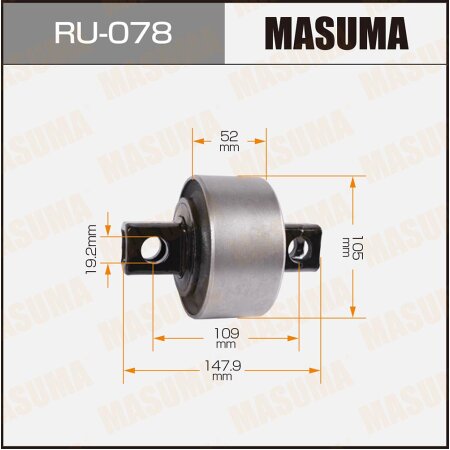 Silent block suspension bush Masuma, RU-078