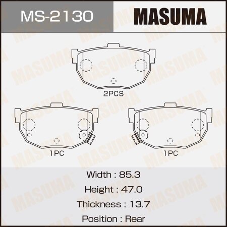 Brake pads Masuma, MS-2130