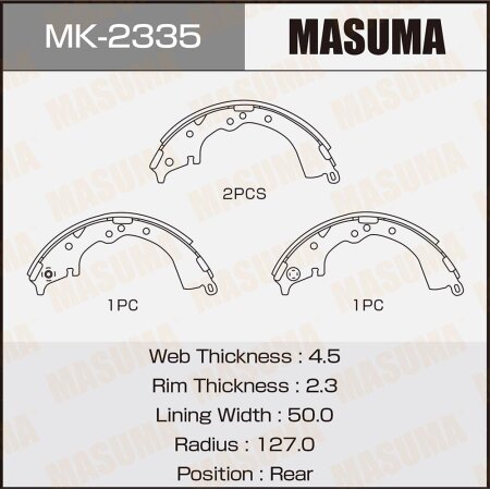 Brake shoes Masuma, MK-2335