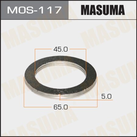 Exhaust pipe gasket Masuma 45х65 (set of 20pcs), MOS-117