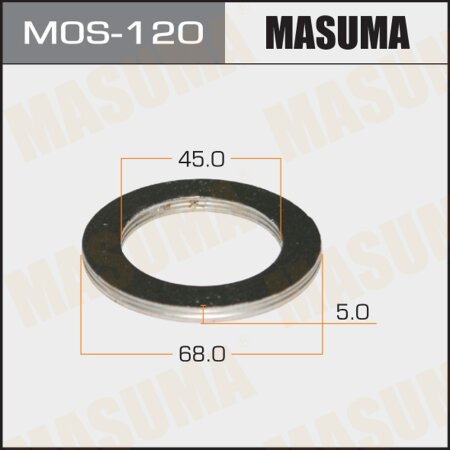 Exhaust pipe gasket Masuma 45х68 (set of 20pcs), MOS-120
