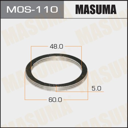Exhaust pipe gasket Masuma 48х60 (set of 20pcs), MOS-110