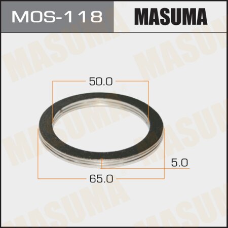 Exhaust pipe gasket Masuma 50х65 (set of 20pcs), MOS-118