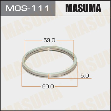 Exhaust pipe gasket Masuma 53х60 (set of 20pcs), MOS-111