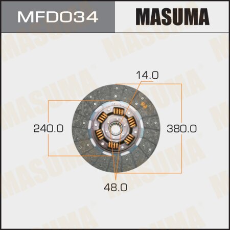 Clutch disc Masuma, MFD034