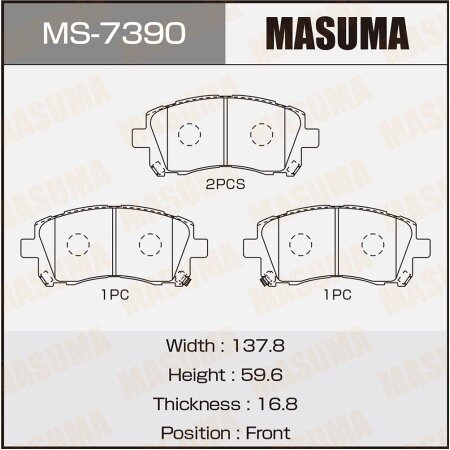 Brake pads Masuma, MS-7390