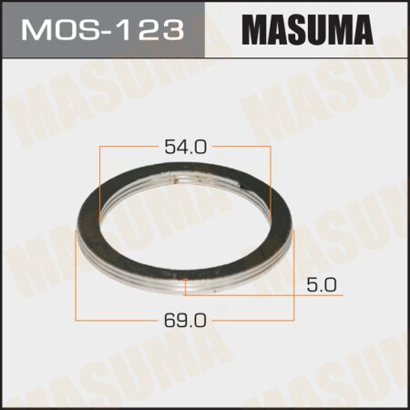 Exhaust pipe gasket Masuma 54х69 (set of 20pcs), MOS-123