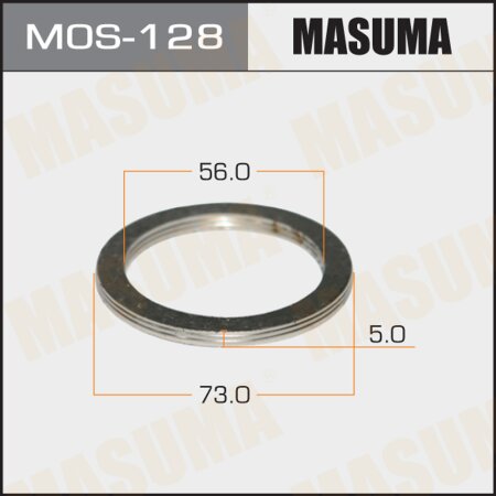 Exhaust pipe gasket Masuma 56х73 (set of 20pcs), MOS-128