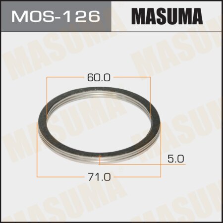 Exhaust pipe gasket Masuma 60х71 (set of 20pcs), MOS-126
