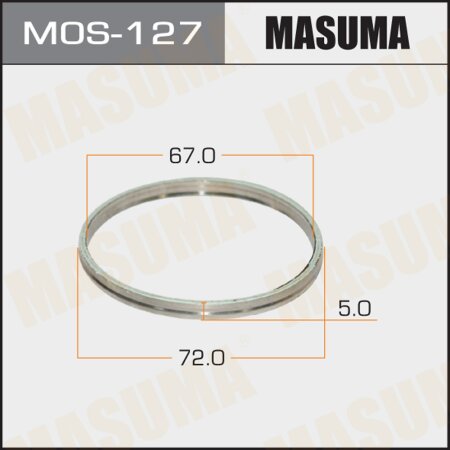 Exhaust pipe gasket Masuma 67х72 (set of 20pcs), MOS-127