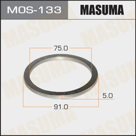 Exhaust pipe gasket Masuma 75х91 (set of 20pcs), MOS-133