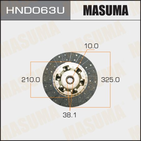 Clutch disc Masuma, HND063U