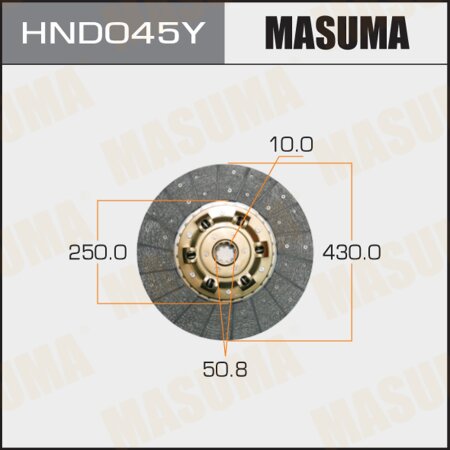 Clutch disc Masuma, HND045Y