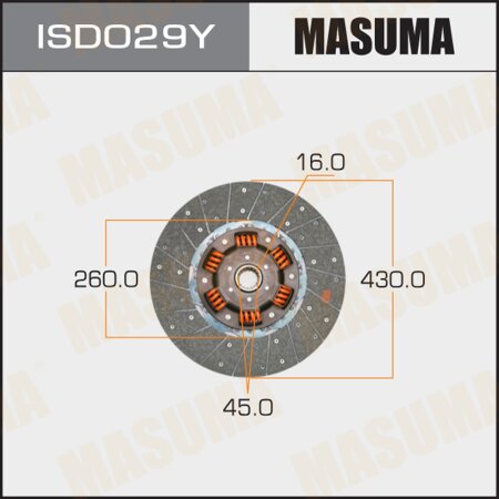 Clutch disc Masuma, ISD029Y