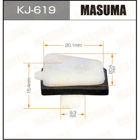 Retainer clip Masuma plastic, KJ-619