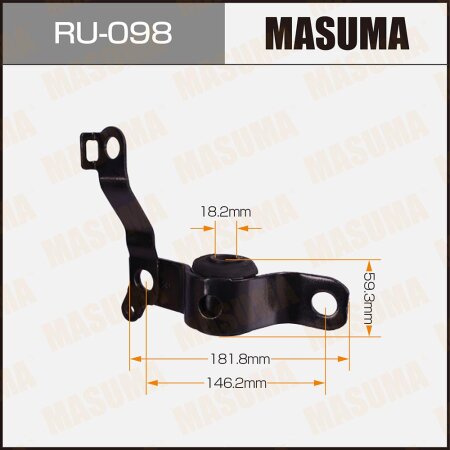 Silent block suspension bush Masuma, RU-098