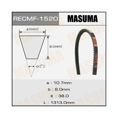Drive V-Belt Masuma, 10х1313 mm, 1520