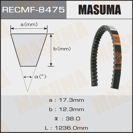 Drive V-Belt Masuma, 17x1236 mm, 8475