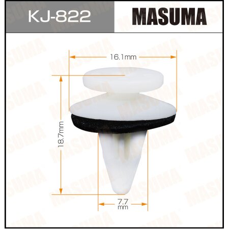Retainer clip Masuma plastic, KJ-822