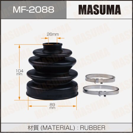 CV Joint boot Masuma (rubber), MF-2088