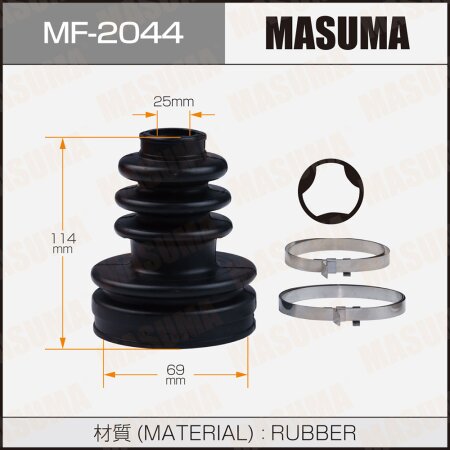 CV Joint boot Masuma (rubber), MF-2044