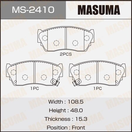 Brake pads Masuma, MS-2410