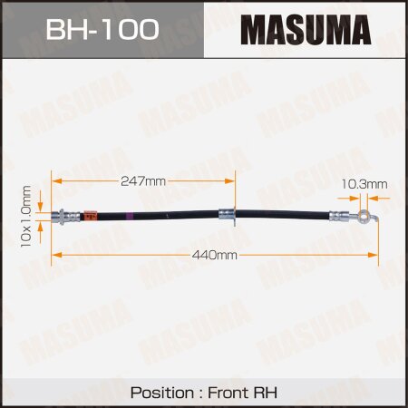 Brake hose Masuma, BH-100