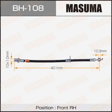 Brake hose Masuma, BH-108