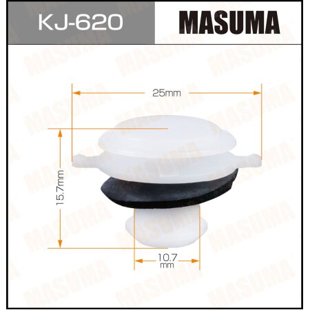 Retainer clip Masuma plastic, KJ-620