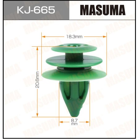 Retainer clip Masuma plastic, KJ-665