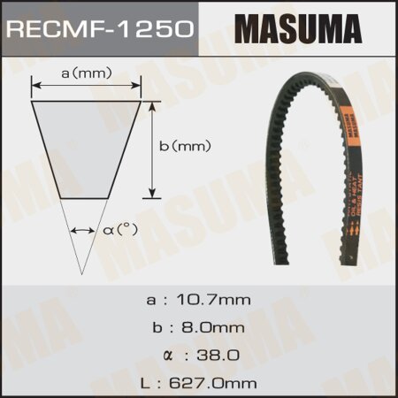 Drive V-Belt Masuma, 10x627 mm, 1250