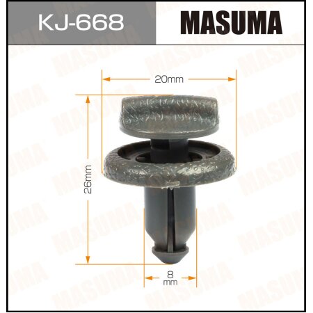 Retainer clip Masuma plastic, KJ-668