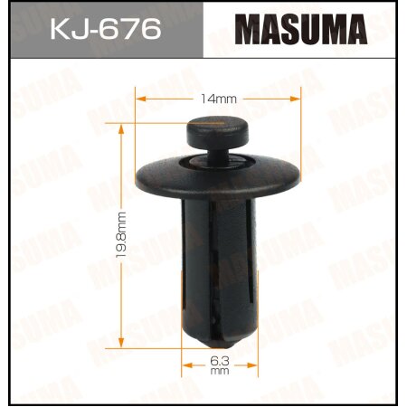 Retainer clip Masuma plastic, KJ-676