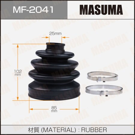 CV Joint boot Masuma (rubber), MF-2041