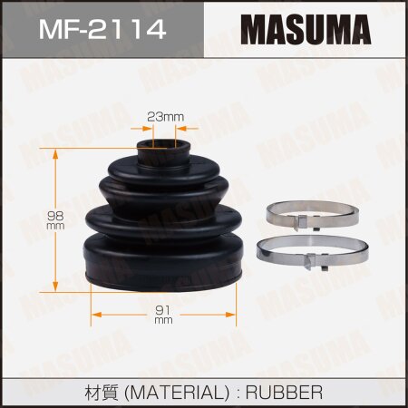 CV Joint boot Masuma (rubber), MF-2114